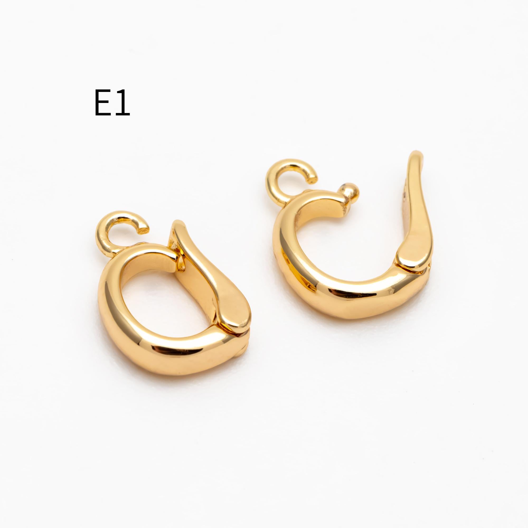 10pcs Gold/ Silver Tone Bail Connector, Gold/ Rhodium Plated Bails, Small Bail, Jewelry Bail, Pendant Bails, Metal Bails (GB-1468)
